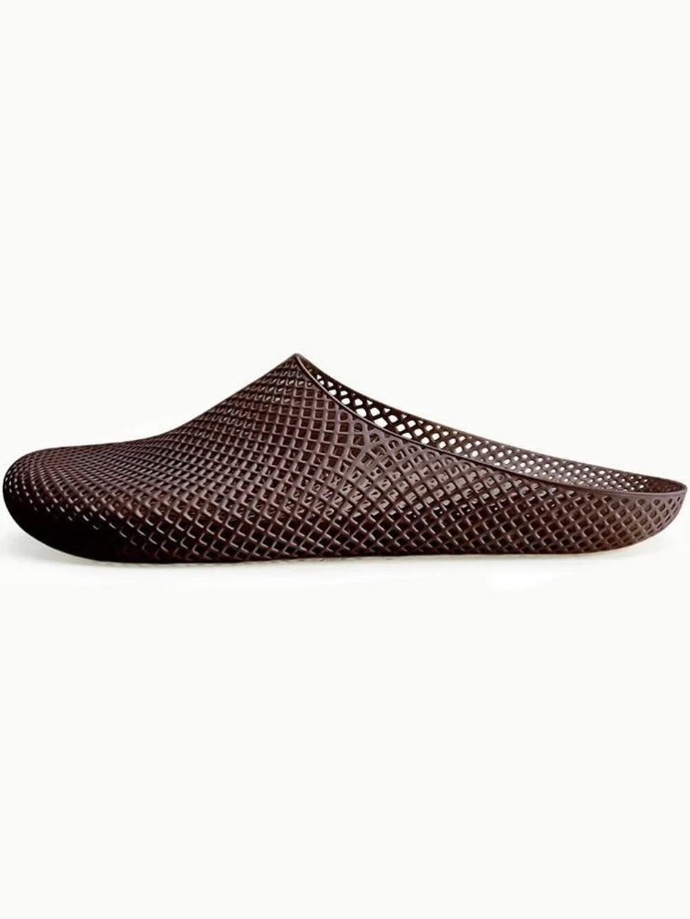 PollyFab AirPuff One 8 Brown 3D Printed Clog Slide Mule Hyper Air Cushioning NIB